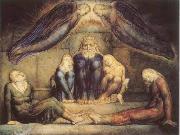 William Blake Count Ugolino and his sons in prision oil